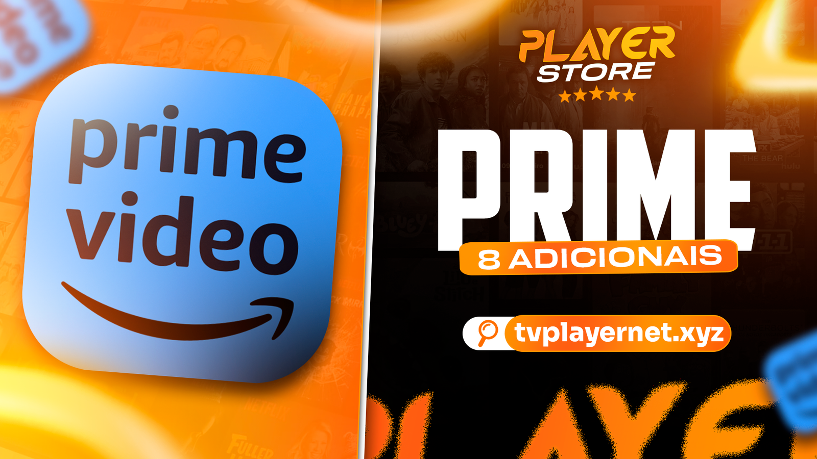 TELA PRIME VIDEO (+8 ADICIONAIS)