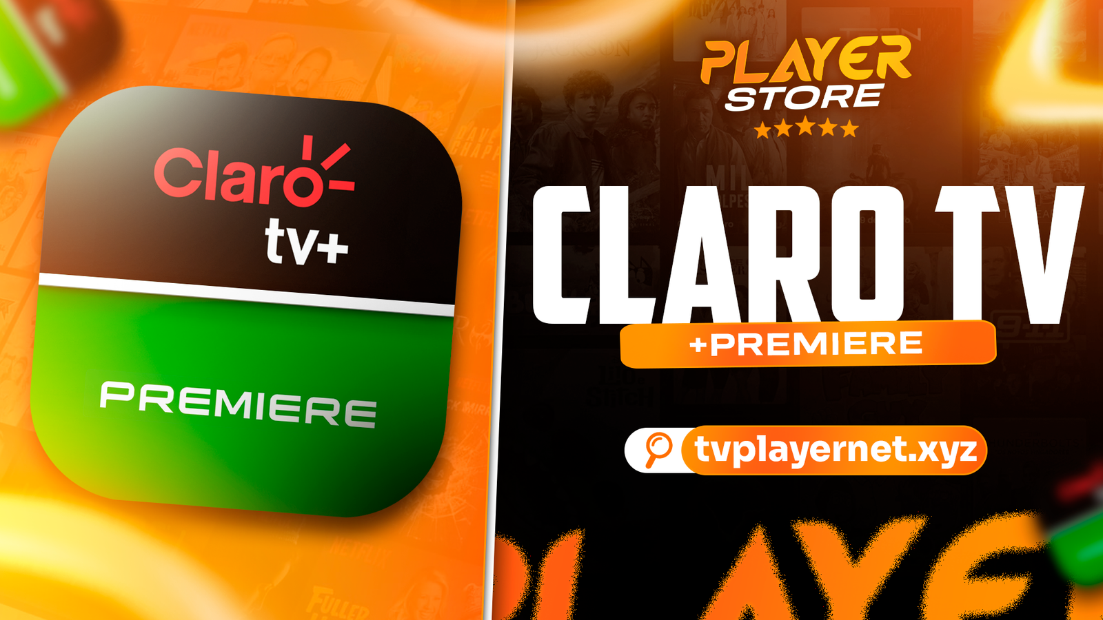 TELA CLARO TV + PREMIERE