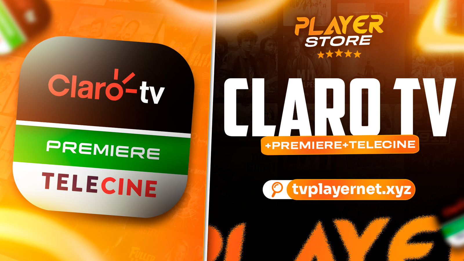 CONTA CLARO TV + PREMIERE + TELECINE